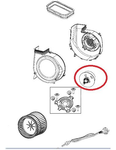 Moteur pour Purificateur D'Air ROWENTA 