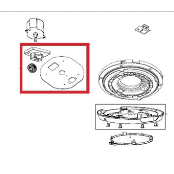 Support Moteur + Pignon pour Purificateur d'Air ROWENTA