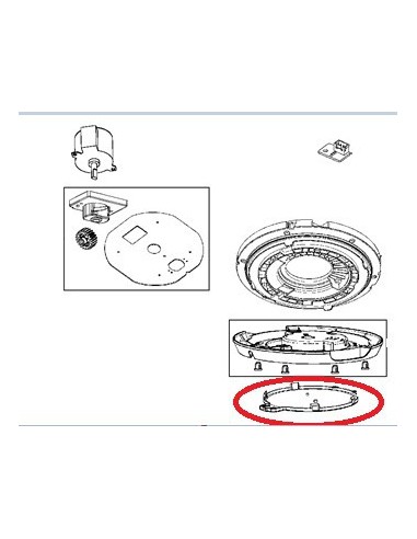 Flasque Socle pour Purificateur D'Air ROWENTA 