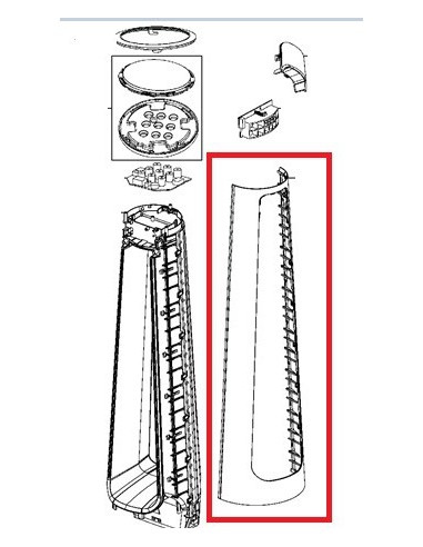 Corps Avant Gris pour Purificateur D'Air ROWENTA 