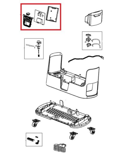 Cadran + Carte Electronique pour Cabine de Défroissage ROWENTA 