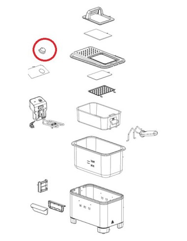 Bouton pour Friteuse MOULINEX