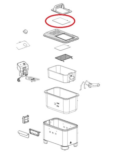 Vitre Couvercle pour Friteuse Moulinex