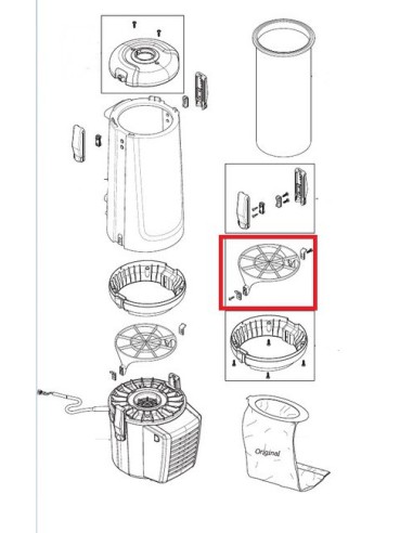 Panier de Filtre pour Aspirateur NILFISK