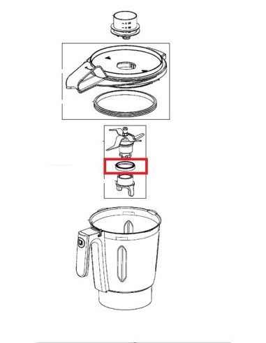 Joint Couteau pour Robot Chauffant MOULINEX 
