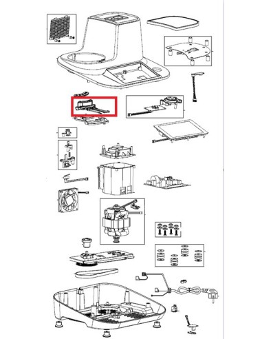 Connecteur + Faisceau pour Robot Chauffant Moulinex 