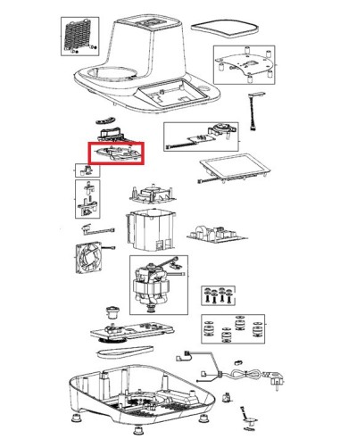Support Connecteur pour Robot Chauffant Moulinex 