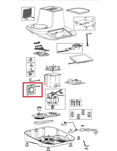 Ventilateur pour Robot Chauffant Moulinex 