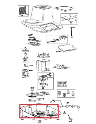 Fond Blanc pour Robot Chauffant Moulinex  
