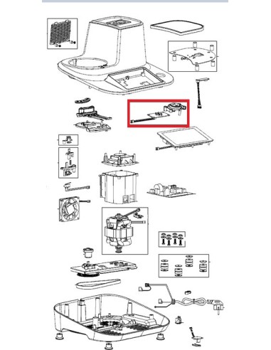 Bouton + Carte Electronique pour Robot Chauffant Moulinex 