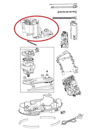 Carter Moteur pour Robot Moulinex