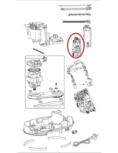 Carte Electronique Alimentation pour Robot Moulinex 