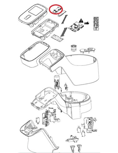 Support Carte Electronique Wifi pour Robot Moulinex