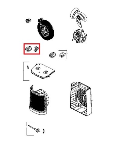 Thermostat + Bouton pour Radiateur Soufflant...
