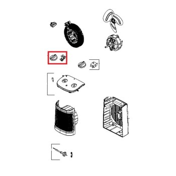 Thermostat + Bouton pour Radiateur Soufflant ROWENTA 