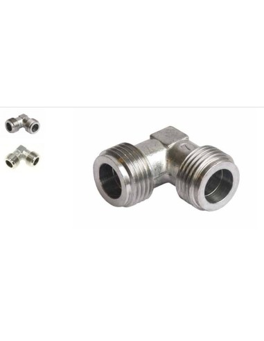 Raccord Coudé 1/2" Mâle/Mâle 15/21 pour Plaque de Cuisson ZANUSSI