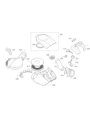 Couvercle pour Aspirateur BOSCH