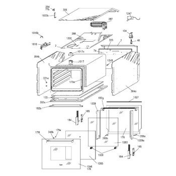 Verre Interieur Porte pour Four ROSIERES