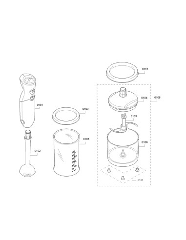 Couvercle pour Mixeur à Main BOSCH