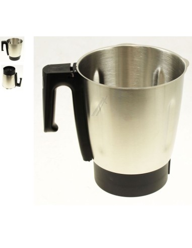 Bol Inox + Résistance Noir pour Robot Chauffant Moulinex
