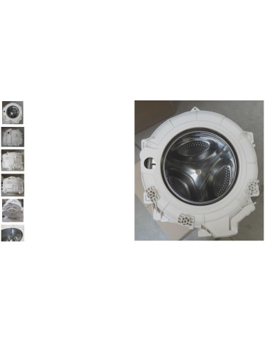 Cuve Ensemble Plastique 52 l H 20 pour Lave Linge INDESIT/SCHOLTES