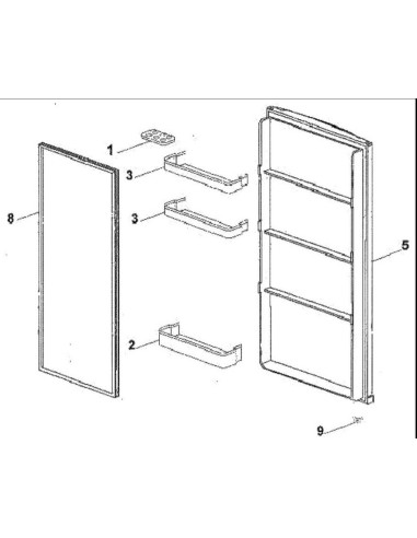 Balconnet Inférieur pour Réfrigérateur PROLINE