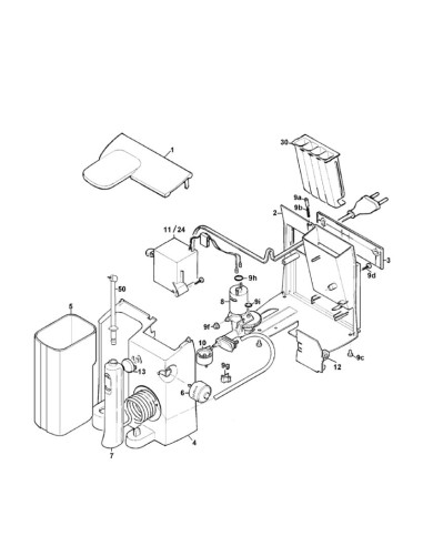 Carte Electronique 16/19 pour Hydropulseur BRAUN