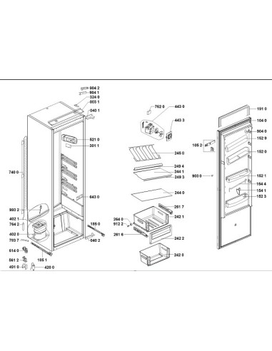 Compartiment pour Réfrigérateur WHIRLPOOL