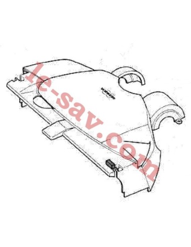 Carcasse Supérieur de la Brosse EB350 pour Aspirateur VK 131 Vorwerk