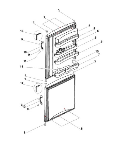 Joint Porte Congélateur 690 X 570 mm pour...