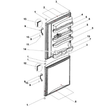 Joint Porte Congélateur 690 X 570 mm pour Réfrigérateur proline 