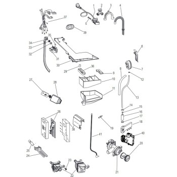 Moteur Collector Welling 850-1000 RMP pour Machine à Laver Indesit