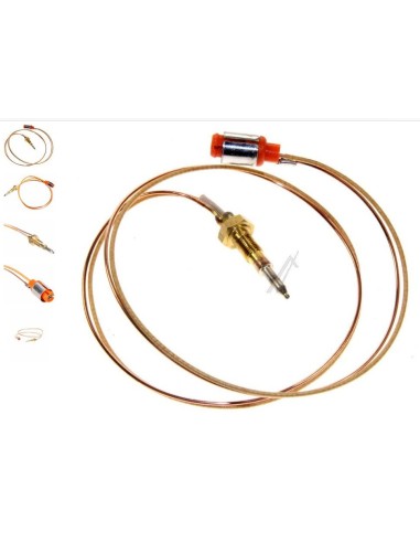 Thermocouple Cablage  L510MM  Tête Seule 35mm pour Plaque Cuisson siemens 