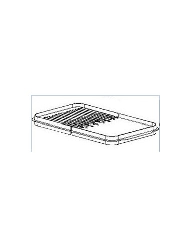 Demie Plaque Cuisson Plancha Gauche pour Plancha RIVIERA & BAR
