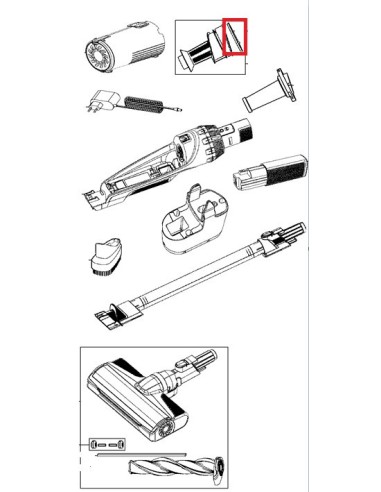 Joint Séparateur pour Aspirateur A Main ROWENTA