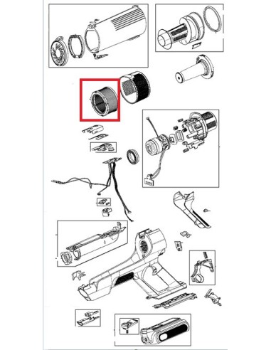 Filtre Moteur pour Aspirateur à Main X-FORCE FLEX9.60 ROWENTA