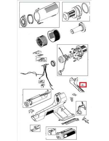 Cache Vis pour Aspirateur à Main X-FORCE FLEX9.60 ROWENTA
