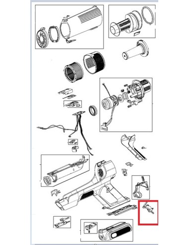 Bouton Gris pour Aspirateur à Main X-FORCE FLEX9.60 ROWENTA