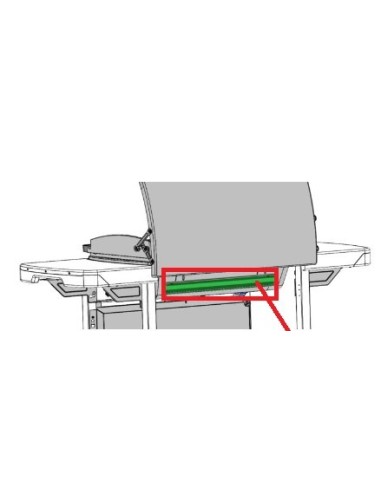 Parevent Arriére Fixe à la Cuve avec Couvercle pour Plancha CAMPINGAZ