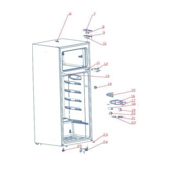 Thermostat pour Réfrigérateur SABA