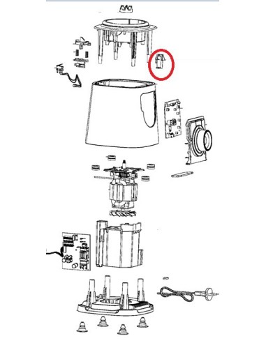 Verrou Bol Blender Blanc pour Blender...