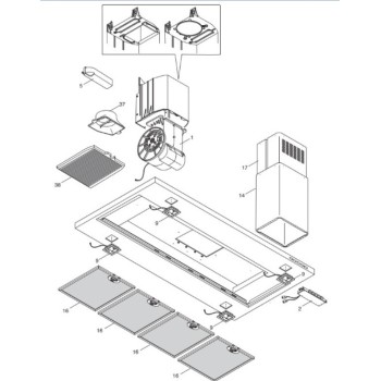 Filtre à Charbon pour Hotte FALMEC 
