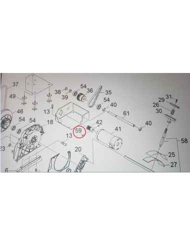 Poulie courroie crantée acier 15 dents pour Balayeuse / Balayeuse Aspirante KM 70 / 30 C Karcher 