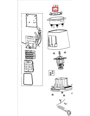 Arbre de Transmission Vis pour Blender PERFECTMIX COOK MOULINEX