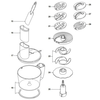 Support Outil pour Robot Culinaire PHILIPS 