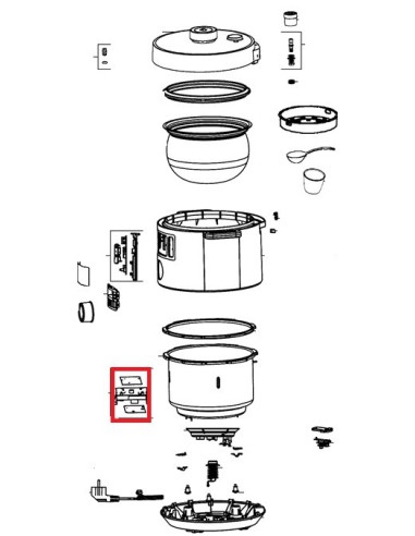 Carte Electronique Puissance pour Cuiseur Turbo Cuisine MOULINEX