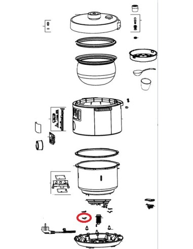 Support Fusible pour Cuiseur Turbo Cuisine MOULINEX