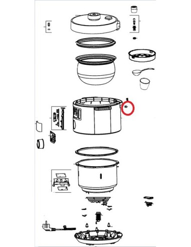 Interrupteur pour Cuiseur Turbo Cuisine MOULINEX