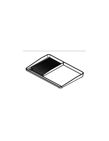 Plaque de Cuisson en 2 Parties en Fonte Emaillée Brillante pour Plancha CAMPINGAZ