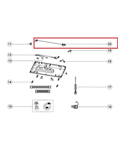 Arbre Guide Loquet pour Machine Sous Vide Riviera & Bar